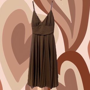 Y2k brown dress